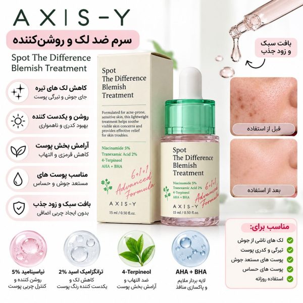 سرم ضدجوش و ضدلک اکسیس وای (AXIS-Y)